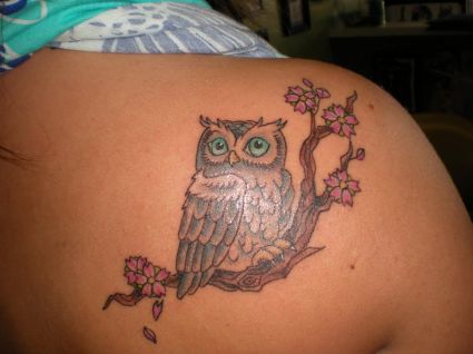 Owl Tattoos On Back